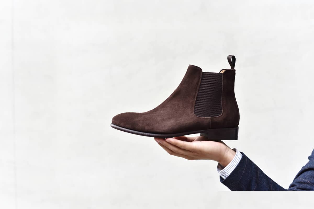 Mens Suede Chelsea Boots Casual Leather Boots for Men