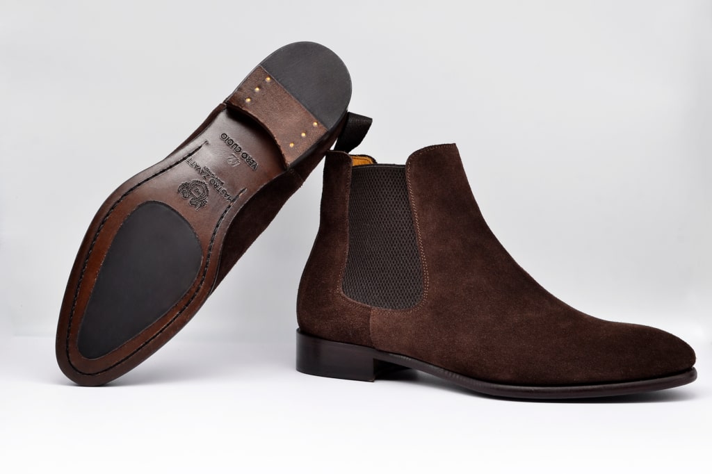 Suede Chelsea Boots Made In Italy