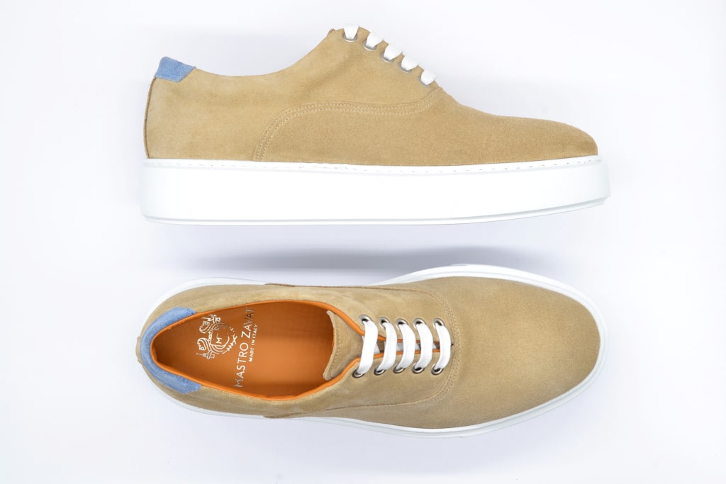 Leather Sneakers For Men Smart Casual Shoes