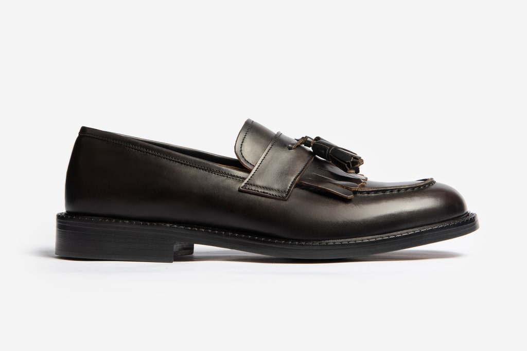 Mens Leather Loafers Black Leather Shoes