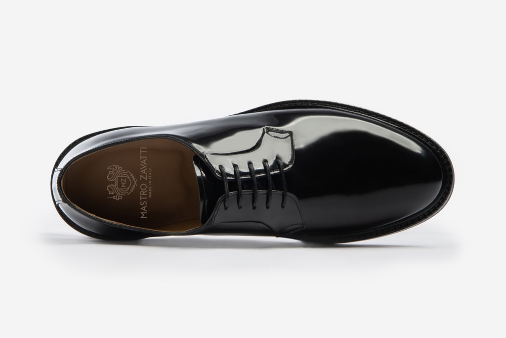 Plain Toe Derby Handmade Leather Shoes for Men